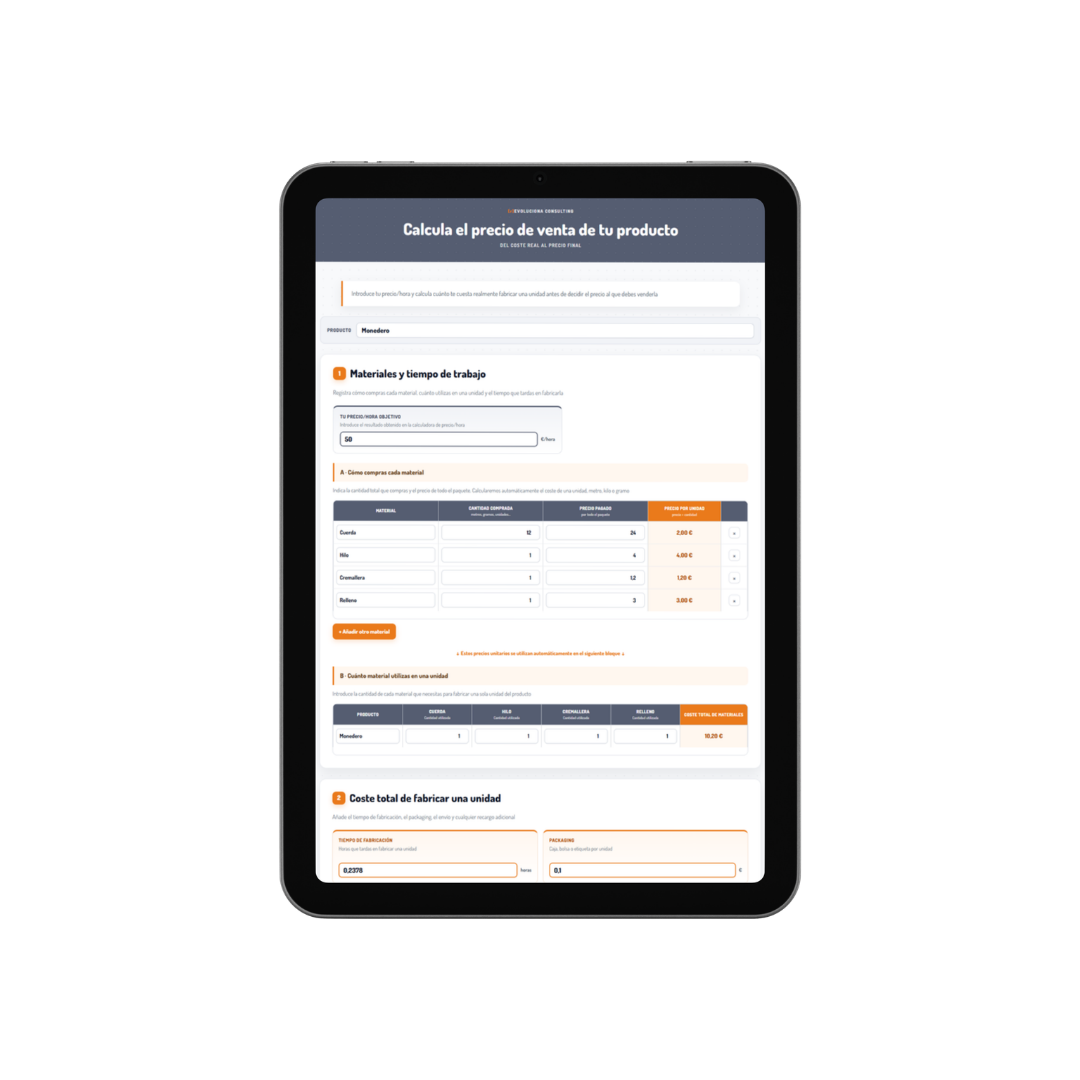 Calculadora - Precio de venta Producto